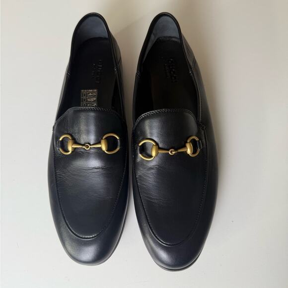 Gucci Brixton Leather Horsebit Loafers Black EU 37 - Picture 2 of 12